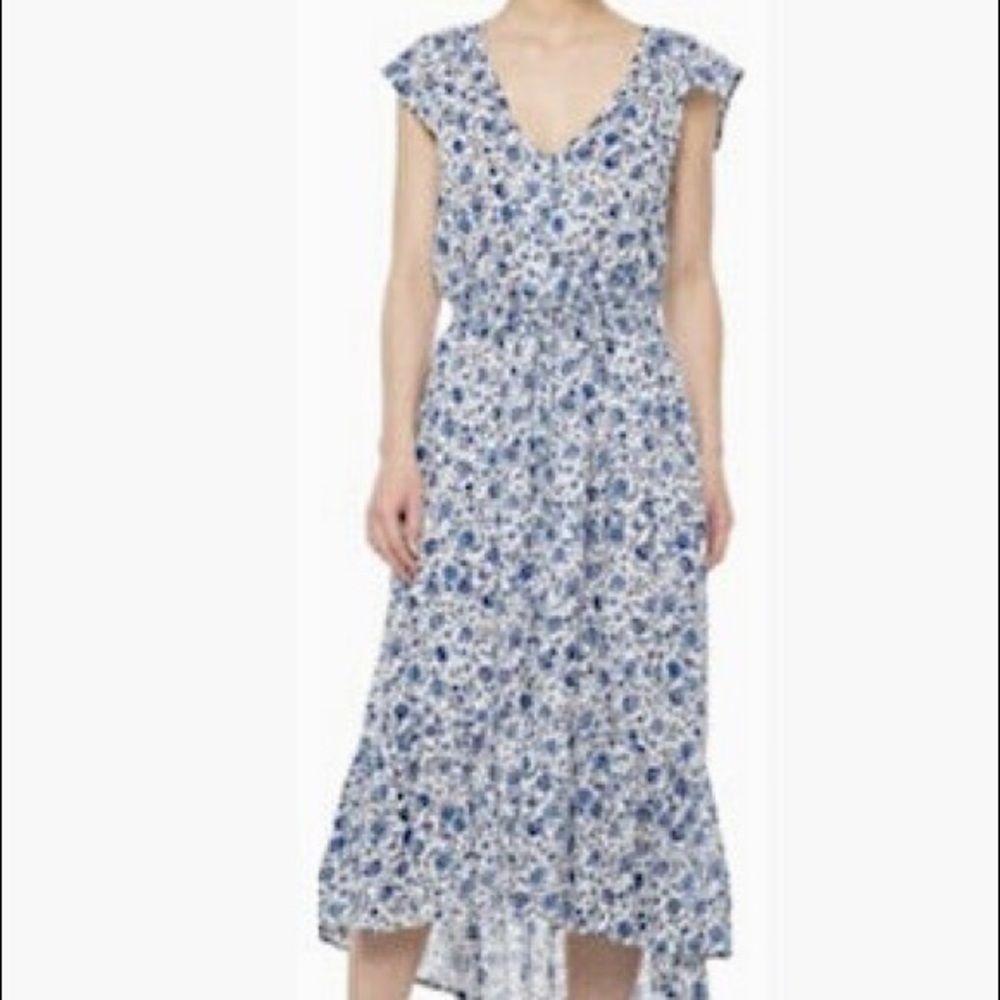 Lucky Brand Midi High Low Floral Dress